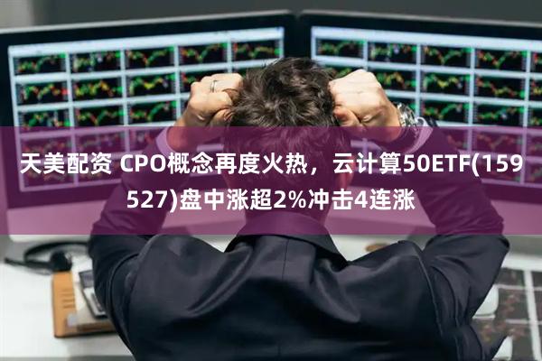 天美配资 CPO概念再度火热，云计算50ETF(159527)盘中涨超2%冲击4连涨
